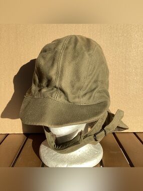 Vintage 1940s World War II US Navy Cold Weather Deck Foul Weather hat Size 7 1/2